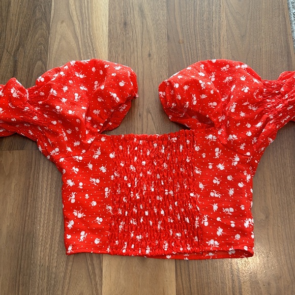 H&M cropped floral top worn once - Picture 4 of 4